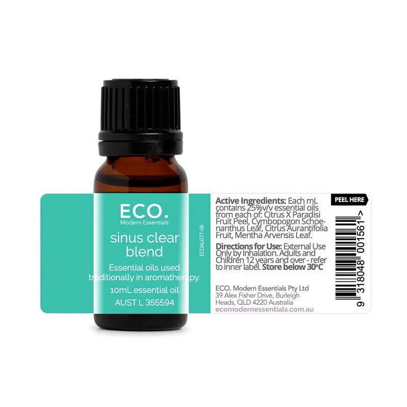ECO. Modern Essentials Sinus Clear Essential Oil Blend, Blend 10ml