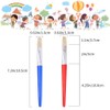 Kids Paint Brushes, 4 Pcs Childrens Paint Brushes Set Flat