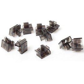 LC Fiber Optic Cable Port Lock (Black) 10 Pieces