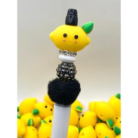 When Life Gives You Lemon, Make Lemonade 3D Silicone Focal Beads - Beaded Pens Keychain Crafting