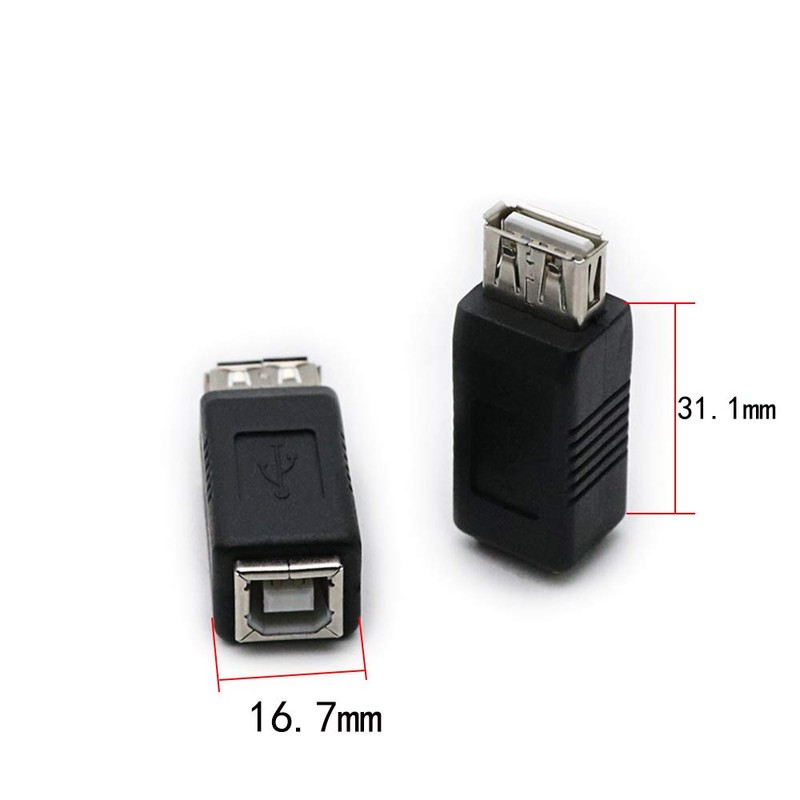 rgzhihuifz 2 Pack USB 2.0 AF/BF Plug Type A Female