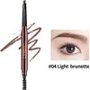CHARMACY Triangle Eyebrow Pencil - Waterproof, Smudge-Proof, Dual-Ended with Spoolie