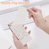 Blank Flip Book, 6 Pack Retro Kraft Mini Sketchbooks, Pocket