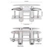Boat Cleat Flat Top,316 Stainless Steel Boat Dock Cleats,Rope Cleat,Pull