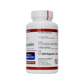 Netzeband OPC Capsules Vegan - 120 Premium Capsules High Dose - 524 mg Pure OPC Each 2 Capsules