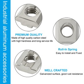 Zorveiio 12Pcs 3030 Series Sliding T Nuts Carbon Steel,M8 T Slot Nut Hammer Head,M3 T Sliding Nuts Fastener Nut Assortment for Aluminum Profile,3D Printer,CNC Router