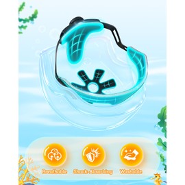 Besttravel Kids Helmet, Toddler Adjustable Kids Ages 3-8 Years Old Boys Girls Multi-Sports Safety (Gradient Blue with Glitter)