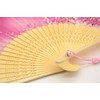 OMyTea® Women Hand Held Silk Folding Fans with Bamboo Frame