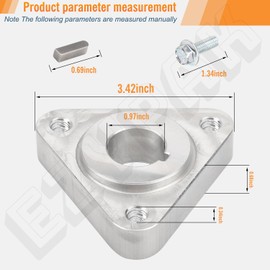 EZYPAK 106-3277 Spindle Pulley Hub Kit Compatible with Toro Z Master Mowers Side Discharge Deck, Fits 74237, 74238, 74239, 74242, 74243, 74244, 74245 Models