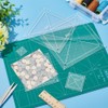 HOBBIESAY 6Pcs Quilting Acrylic Template Set 1-6 Inch Square Quilting