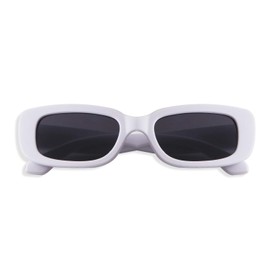ADE WU Slim Sunglasses Women Men Rectangular 90s Retro Glasses UV Protection Sunglasses Vintage Fashion