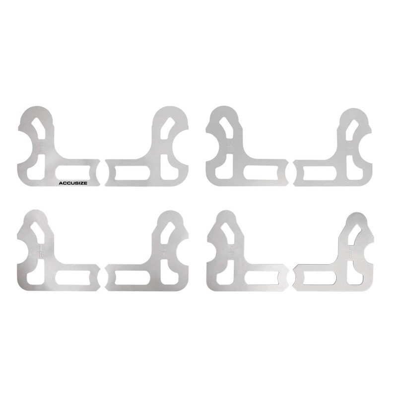 Accusize Industrial Tools 8 Pc Radius Gauge Set 9/16'' to