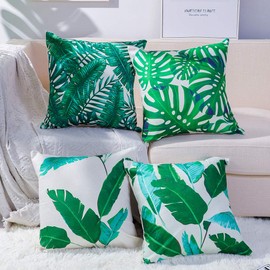 JOTOM Decorative Cushion Cover, Breathable Cushion Cover, Colourful Decorative Cushion Sofa Cushion Cover, Car, Home, Bed, Office, Cafe, Garden, Outdoor, 50 x 50 cm, Set of 4