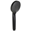 Hand Shower Head Matte Black 3 Jet Types Anti-Limescale Nozzles