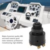 Ausla Marine Ignition Switch, Universal Engine Start Switch, 6 Screws,