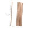 Gadpiparty 10pcs DIY Drumstick Craft Wood Sticks Natural Wood Rods