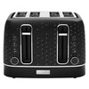 Haden Starbeck 4 Slice Wide Slot Stainless Steel Toaster with