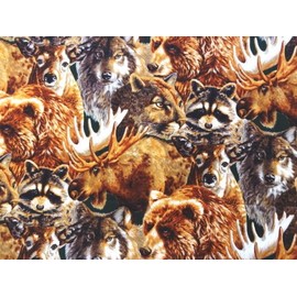 'NUGGLEBUDDY Microwaveable Moist Heat & Aromatherapy Organic Rice Pack Cold Pack Combo for Fans of the Great Outdoors! "WILDLIFE" Fabric with SPEARMINT EUCALYPTUS Aromatherapy