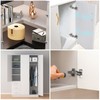 Luabue 4PCS 165 Degree Soft Close Kitchen Hinges Full Overlay