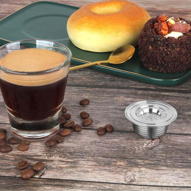 i Cafilas Espresso Coffee Capsules, Compatible with Bialetti Capsules, Refillable,