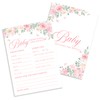 Kaderas Baby Prediction and Advice Baby Shower Game Cards for