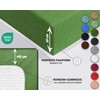 Sesto Senso Fitted Sheet 140 x 200 cm Dark Green