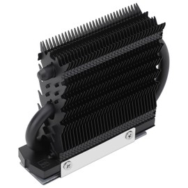 Thermalright HR-09 2280 PRO Black 2280 SSD heatsink, Double-Sided Heat Sink, with Thermal Silicone Pad for 2280 SSD PC and Computer,Desktop High Performance SSD Cooler