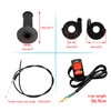 HIAORS 7/8" 22mm Twist Throttle Cable Handle Kit for Predator