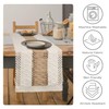 duduta Boho Macrame Table Runner 12 x 36 inch, Farmhouse