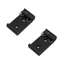 DK20 DIN Rail Mount Clip, DIN Rail Fixed Clamps, Aluminium Alloy Solid State Relay Clips, Mounting Brackets, Solid State Relay Clip for Relay Mounting, Pack of 2