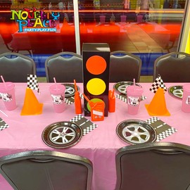 Novelty Place 2 Pack Traffic Light Favor Boxes – 15" Transportation Party Centerpieces, Traffic Light Decorations for Kids’ Car-Themed Birthday Party