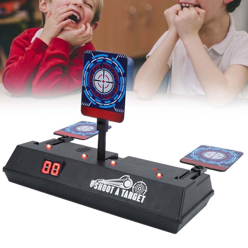 Electronic Shooting Target Auto Reset Scoring Target Sound Light Outdoor