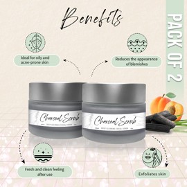 2 Pack: Charcoal Scrub - Deep Cleaning Facial Scrub