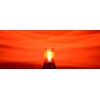 B125WS120 RED 110V 120V AC 25W INCANDESCENT STEADY-ON LIGHT BEACON