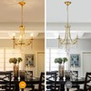 WUZUPS Candle Chandelier 3-Light Pendant Ceiling Light Modern Lighting Fixture