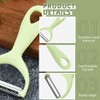 Heyumybit 4 Pcs Stainless Steel Peeler Replacement Blade,Potato Peeler,Multifunctional Replacement