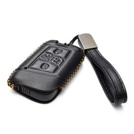 Vitodeco - Funda de cuero para llave inteligente con llavero de piel