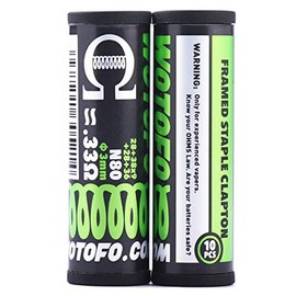 Wotofo Framed Staple Clapton Prebuilt Wire Pack of 10 Ready Wraps