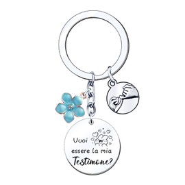MNBVBV Gift Witness Keyring "Willst du mein Trauzeugin sein" Gift Ideas for Groomsmen Best Man Holder Best Man, 1