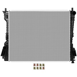 SCITOO Engine Coolant Radiator Assembly for 2011-2014 for Ford for Mustang 3.7L 5.0L 2005-2010 for Ford for Mustang 4.0L 4.6L Automotive Replacement 2789