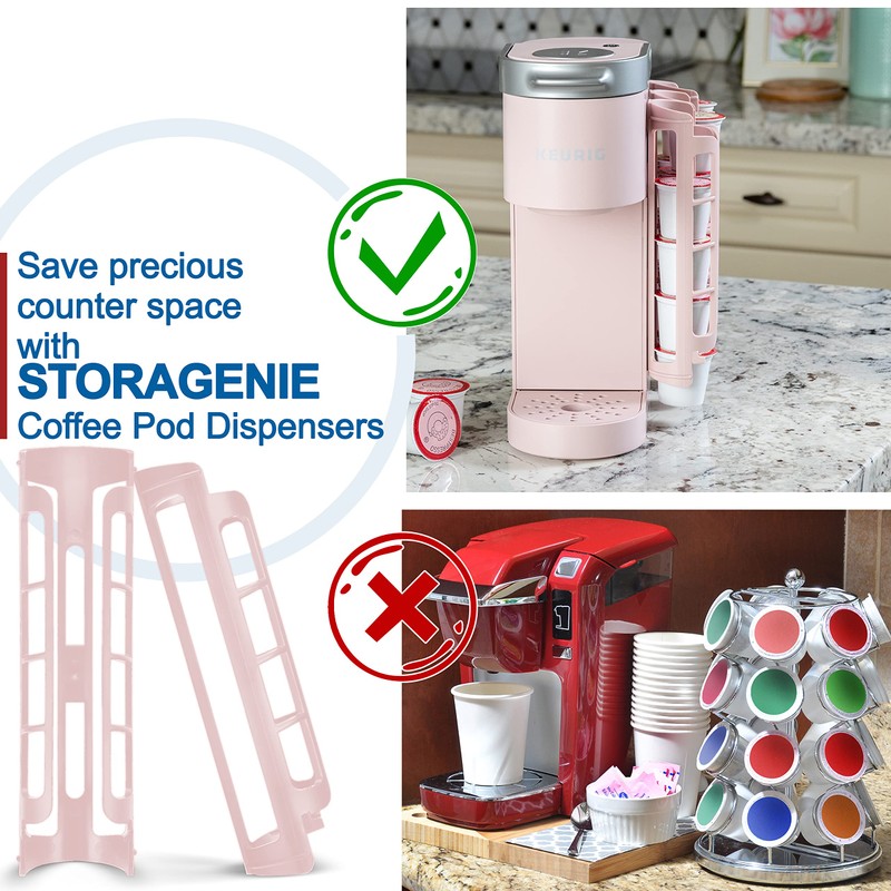 STORAGENIE Coffee Pod Holder for Keurig, Side Mount K Cup