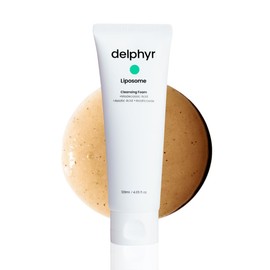 delphyr - Espuma Limpiadora Diaria Con Liposomas, Exfoliación Suave Para Pieles Sensibles Con Centella Asiática, Limpiador Profundo De Po...