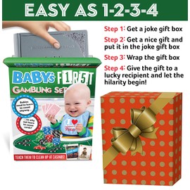 Prank Gift Box - Baby's First Gambling Kit - Perfect Gag Gift and Funny White Elephant Idea …