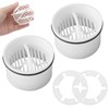 2 Stück Haarfilter Duschablauf, Tauchrohr für Dusche Ablaufgarnitur Set, Durchmesser