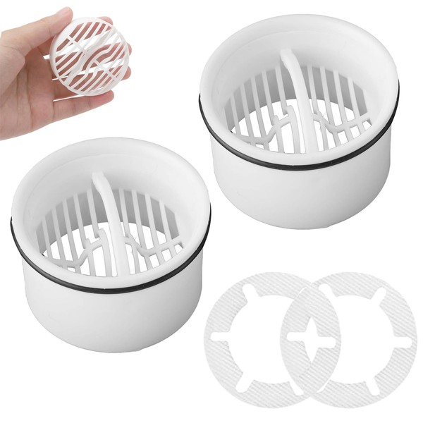 2 Stück Haarfilter Duschablauf, Tauchrohr für Dusche Ablaufgarnitur Set, Durchmesser