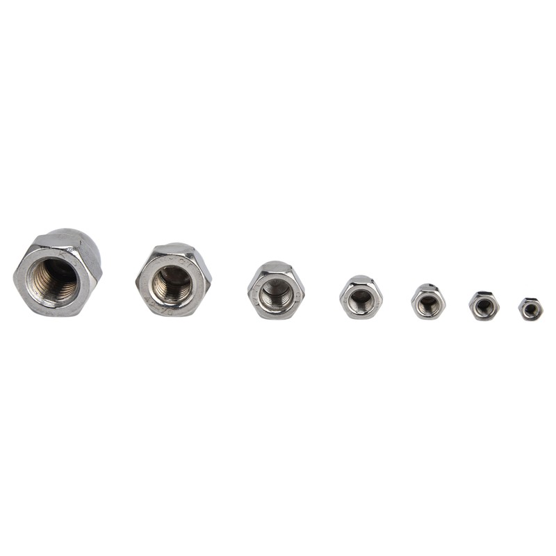 170Pcs Acorn Nuts Dome Head 304 Stainless Steel Caps Nut