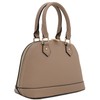 Zip-Around Saffiano Classic Dome Satchel (Travertine)