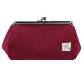 watona Canvas Purse Makeup Pouch, Cosmetic Pouch, 5.5 inch (Slim), 55s (Bordeaux)