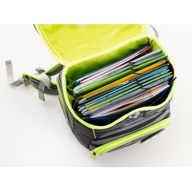 Herma 19550 Flexi Document Box DIN A4 (35 x 26 x 7 cm, Made of Translucent PP Film, Open Top) Children's Book Box for Notebooks and File Folders in School Bag and Backpack, Red