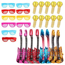 30PCS Inflatable Party Props, Inflatable Party Props, Inflatable Instruments, Party Props for Adultsmusical Star Inflatables Toys Photo Booth Props for Kids Adults Carnival Birthday Party